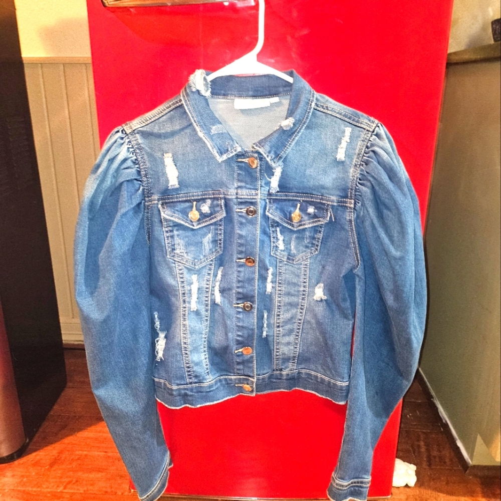 Distressed Blue Denim Jacket